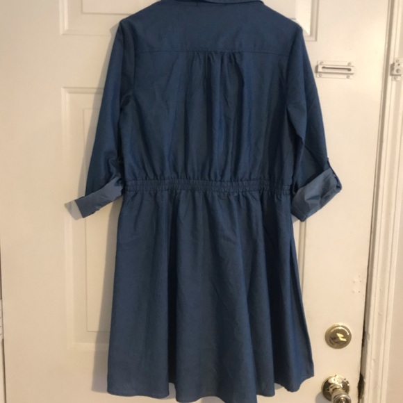 Ryan Michelle Denim Dress Size PXL - Picture 2 of 6